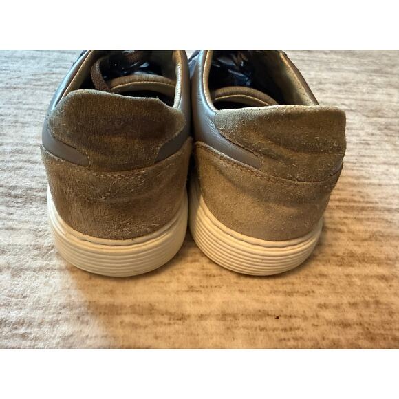 Brunello Cucinelli Navy & Grey Suede Low Top Leather Sneakers Men\'s Size 10 US main image 7